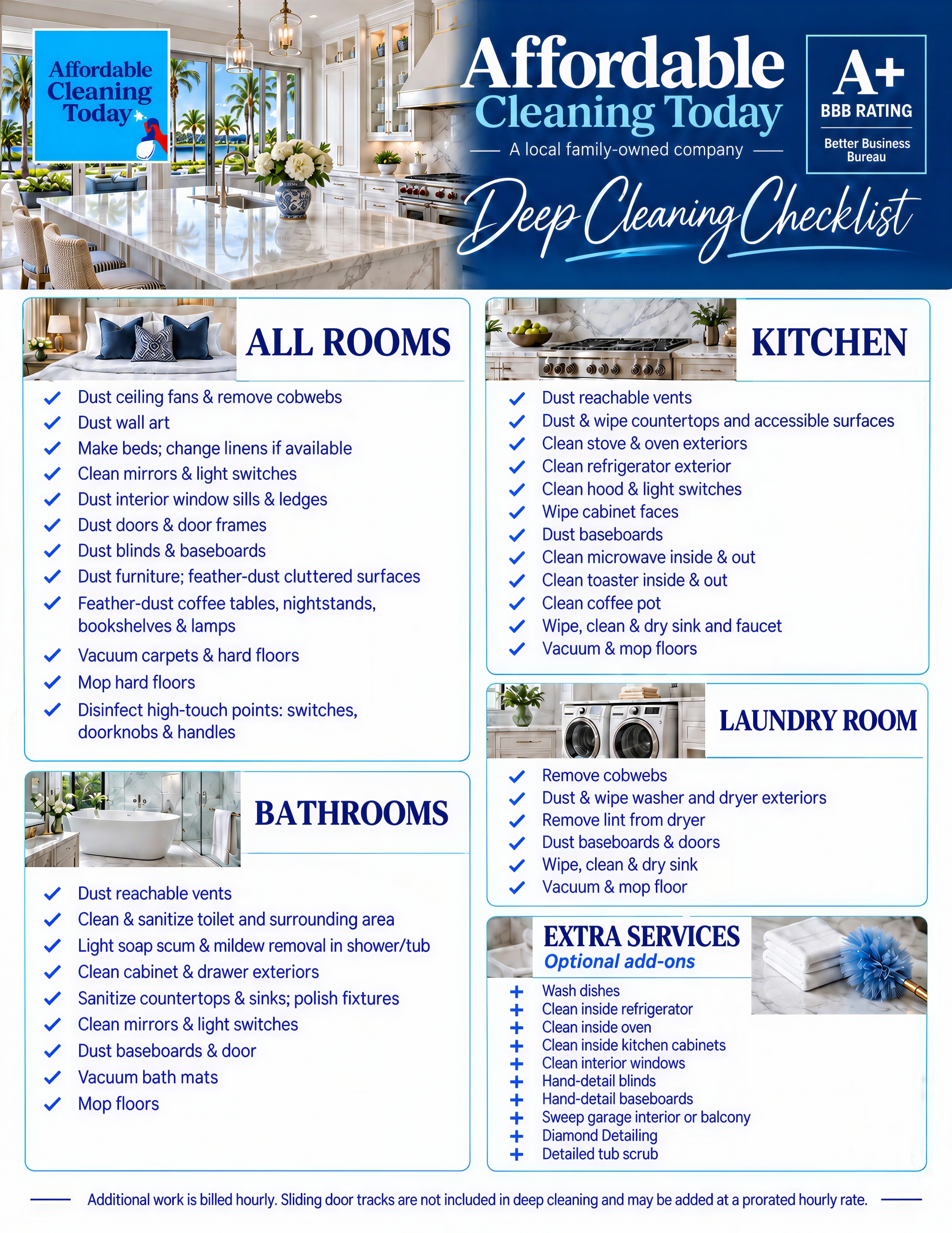 Deep Cleaning Checklist