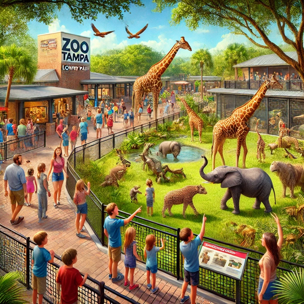 ZooTampa at Lowry Park: Visit this family-friendly zoo featuring diverse animal exhibits.